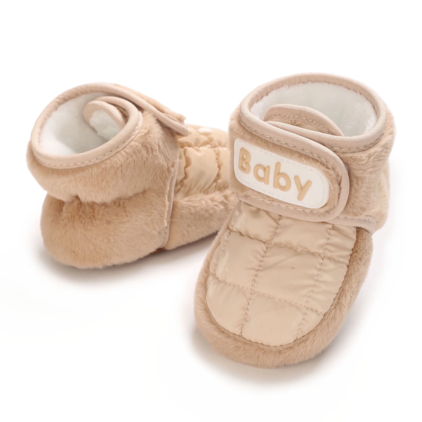 Soft Soled Newborn Baby Cotton Boots β Warm Velvet-Lined Winter Shoes
