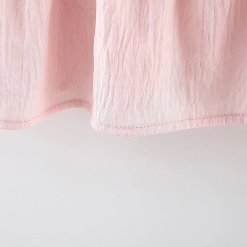 Pink tulip baby girl dress