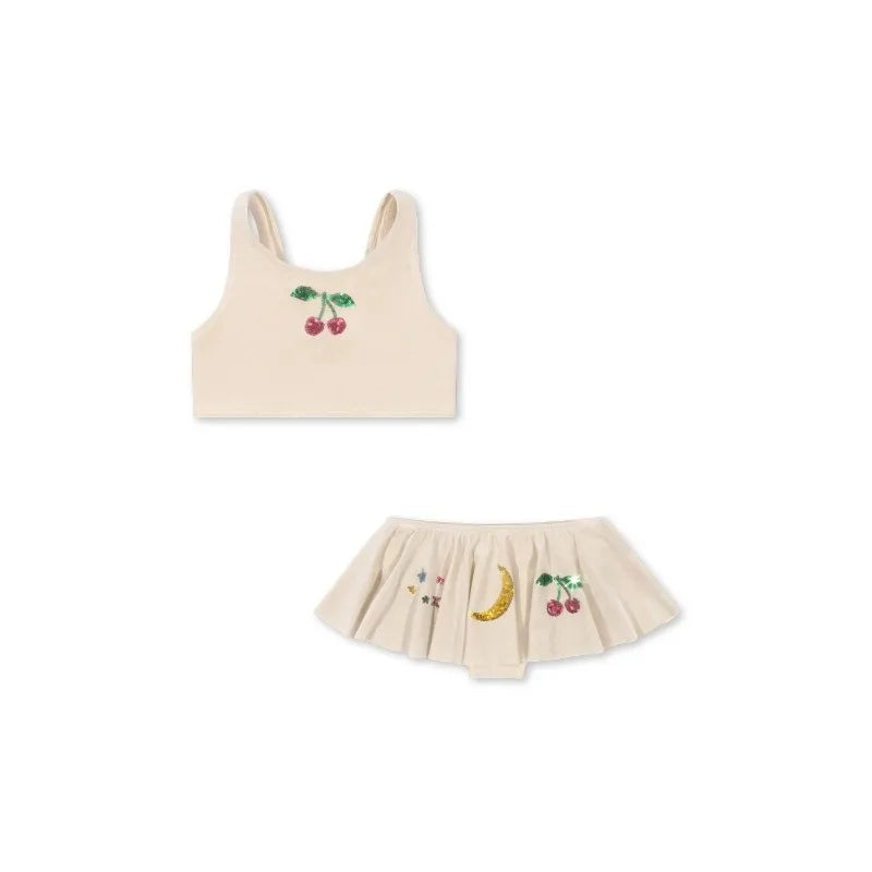 Summer bikini set with sunscreen protection
