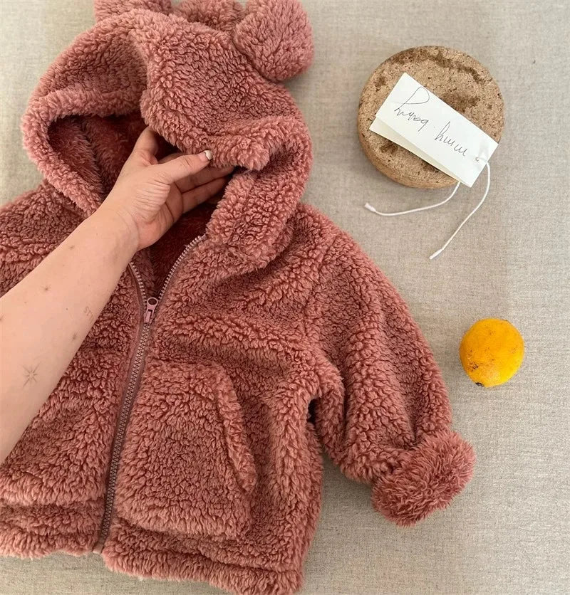 Winter Fleece Coat β Soft Velvet Jacket for Babies & Toddlers