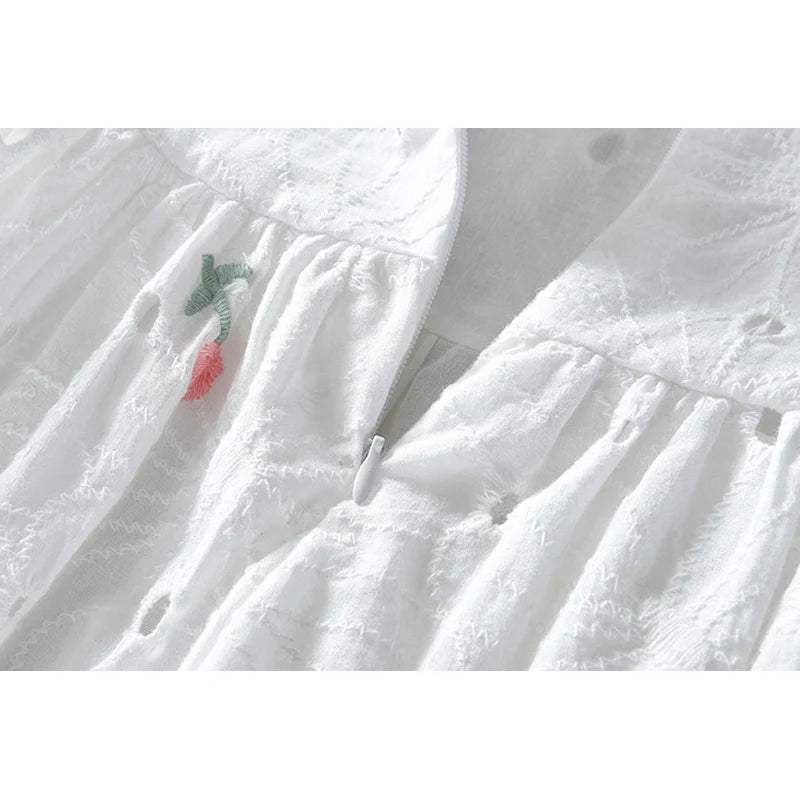 Girls embroidered princess dress