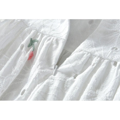 Girls embroidered princess dress