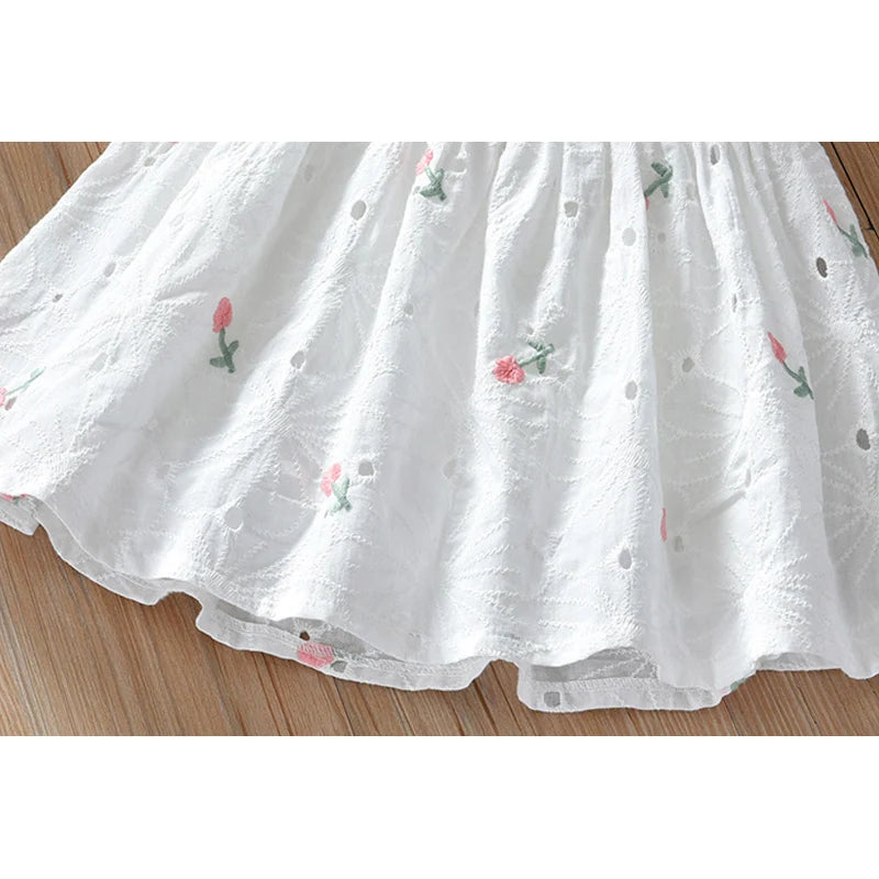 Girls embroidered princess dress