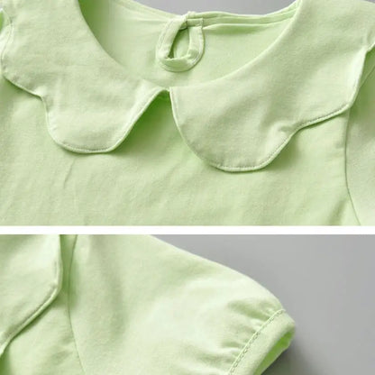 Girls peter pan collar t-shirt