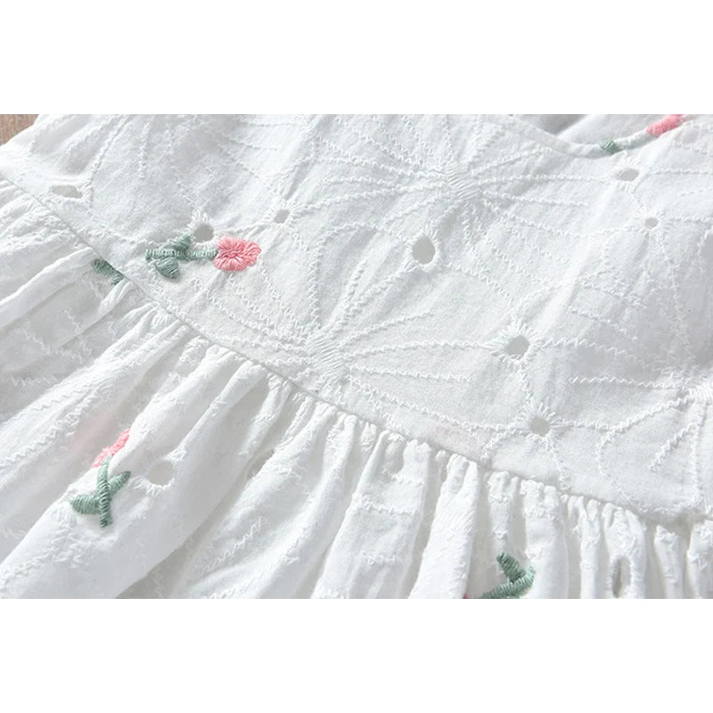Girls embroidered princess dress