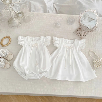 Bow fly sleeve princess outfit