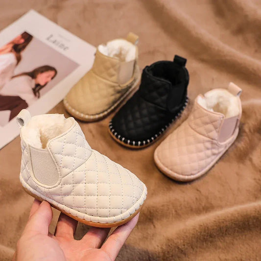 Winter Baby Snow Boots – Warm Plush, Non-Slip Outdoor Shoes for Boys & Girls