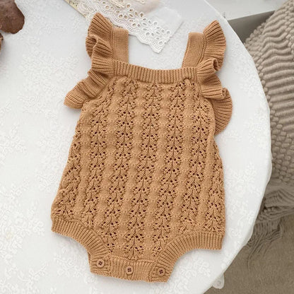 Spring & summer baby girl romper – Sleeveless Knit Jumpsuit