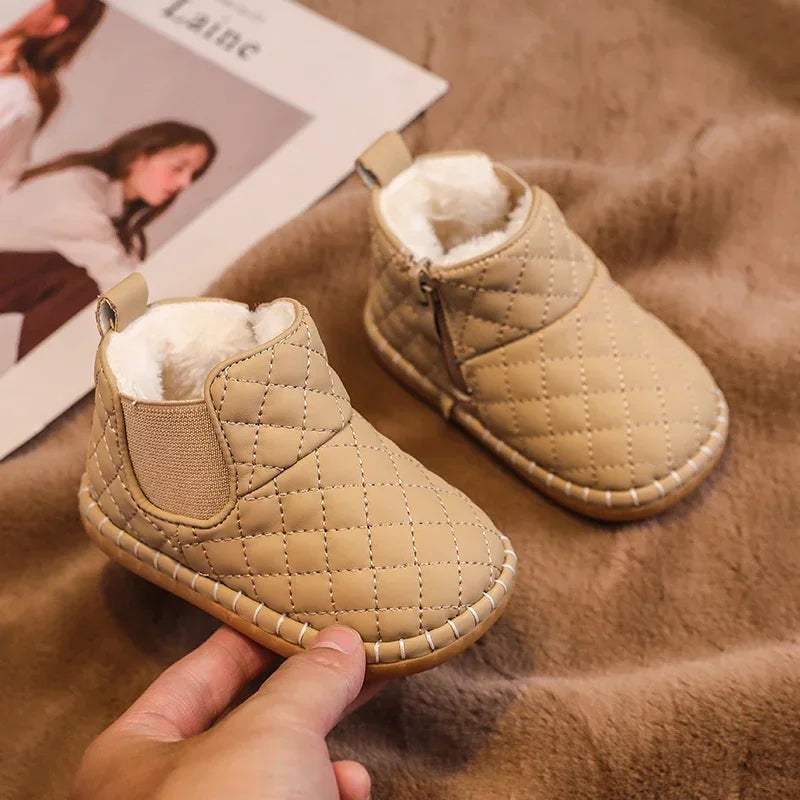 Winter Baby Snow Boots – Warm Plush, Non-Slip Outdoor Shoes for Boys & Girls