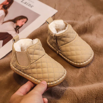 Winter Baby Snow Boots – Warm Plush, Non-Slip Outdoor Shoes for Boys & Girls