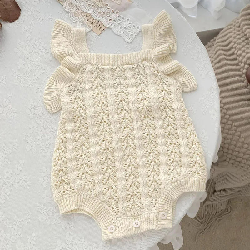 Spring & summer baby girl romper – Sleeveless Knit Jumpsuit