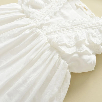 Girls lace princess dress