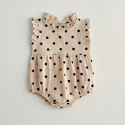 Baby girl floral romper dress