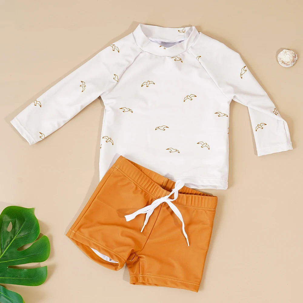 Long sleeve sunscreen swimsuit