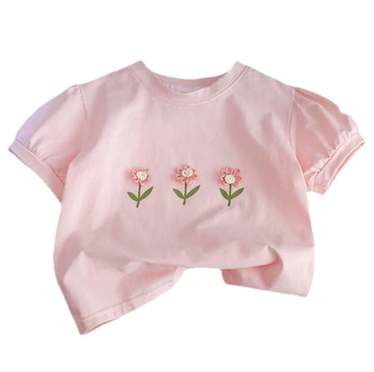 Girls flower t-shirt