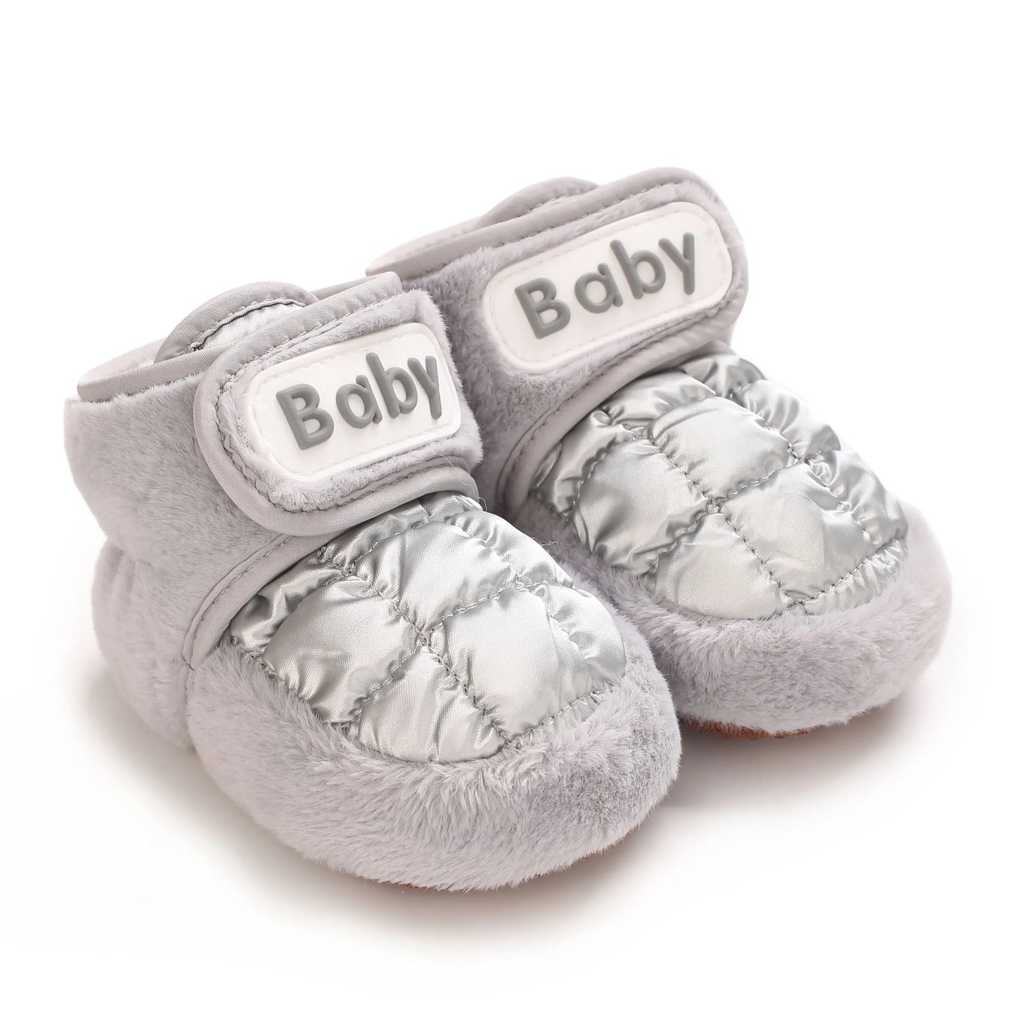 Soft Soled Newborn Baby Cotton Boots – Warm Velvet-Lined Winter Shoes