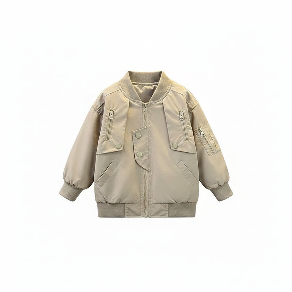 Boys Baseball Jacket – Lightweight Zipper Windbreaker
