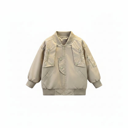 Boys Baseball Jacket – Lightweight Zipper Windbreaker