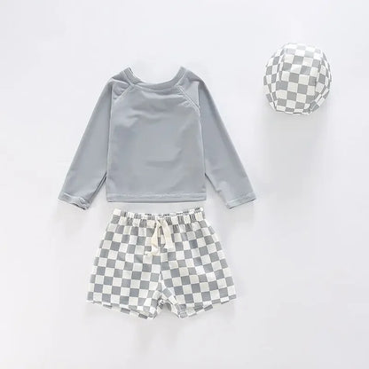 Long sleeve swimsuit & shorts