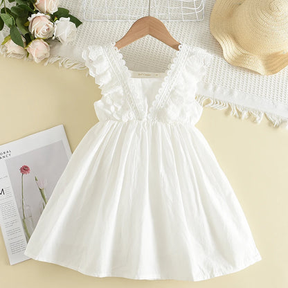 Girls lace princess dress