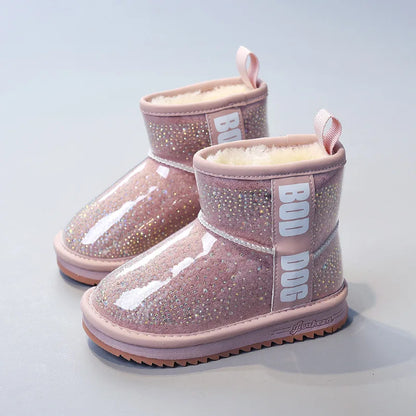 Winter Children’s Waterproof Short Boots – Snow Boots for Girls
