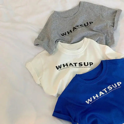 Kids letter print t-shirt