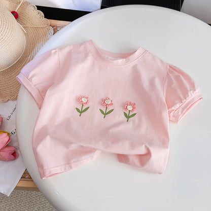 Girls flower t-shirt