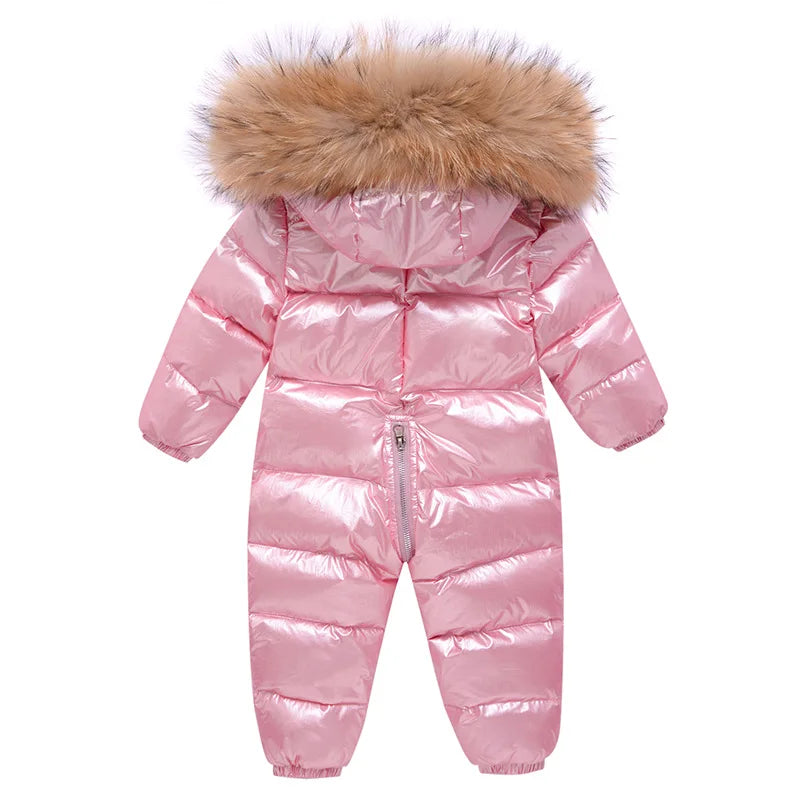 Winter Warm Snowsuit – Waterproof Down Jumpsuit for Baby Boys & Girls