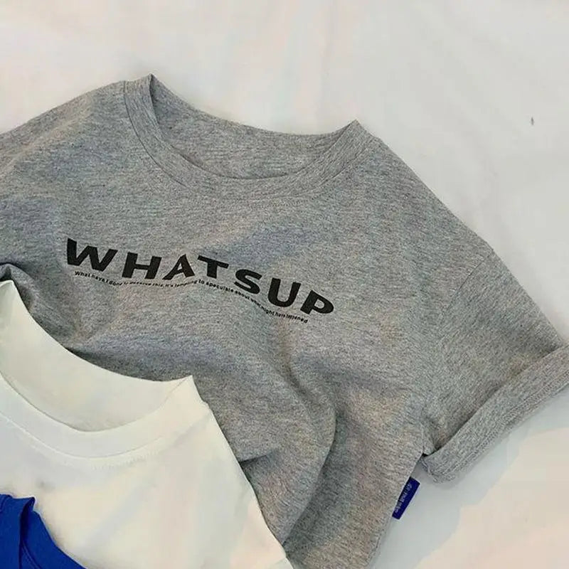 Kids letter print t-shirt