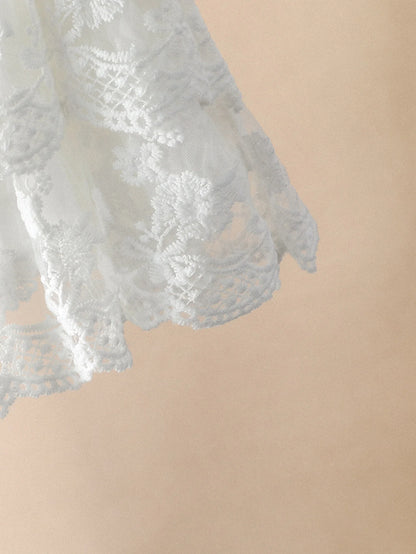 Newborn baby girl lace dress set