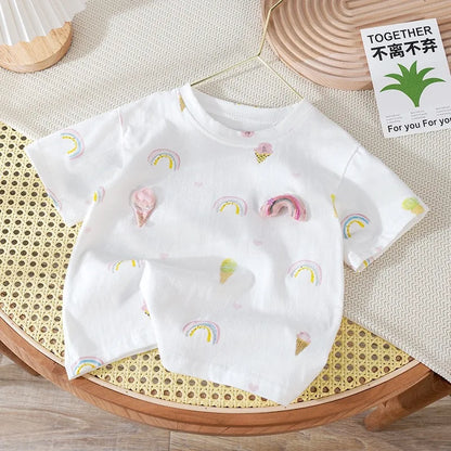 Girls flower t-shirt