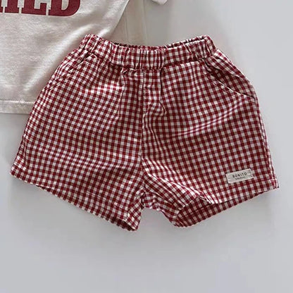 Cotton linen mini shorts
