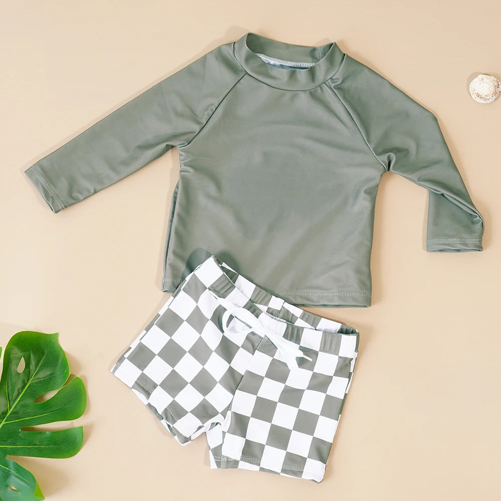 Long sleeve sunscreen swimsuit
