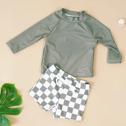 Long sleeve sunscreen swimsuit