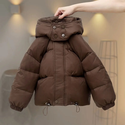 Winter Down Jacket – Thick Hooded Coat (3–12 Years)
