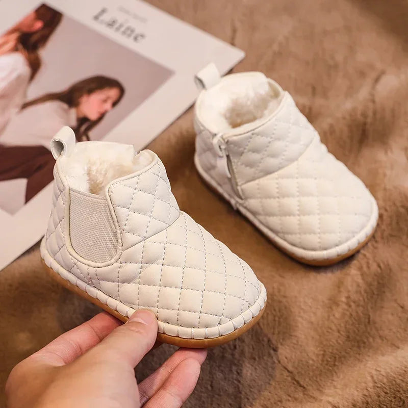 Winter Baby Snow Boots – Warm Plush, Non-Slip Outdoor Shoes for Boys & Girls