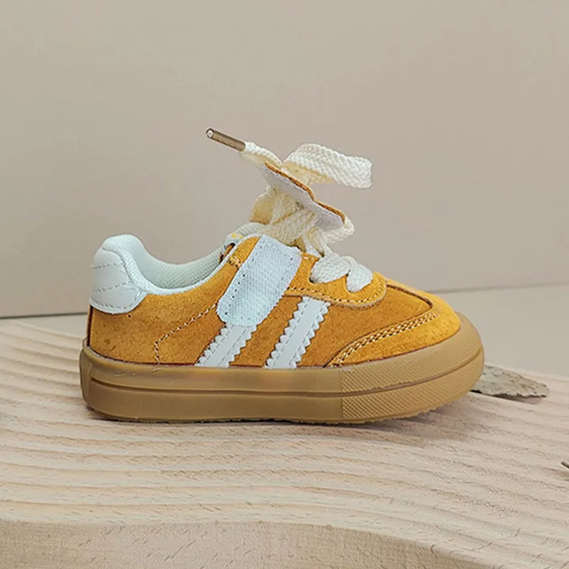 Baby sneakers soft leather kids shoes