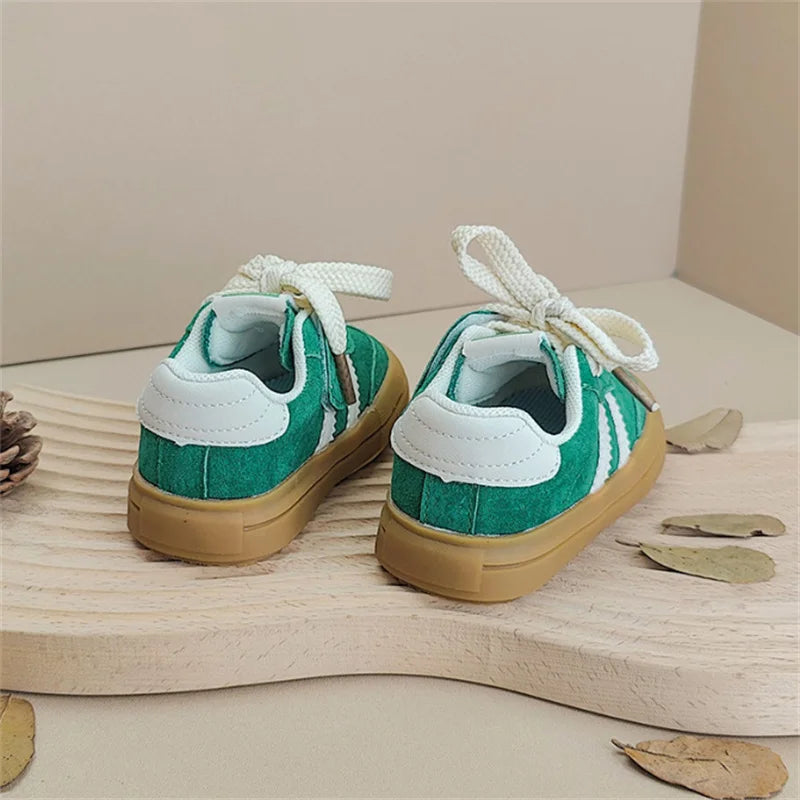 Baby sneakers soft leather kids shoes