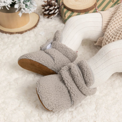 Newborn Winter Booties – Soft Sole Non-Slip First Walkers (0–18 Months)