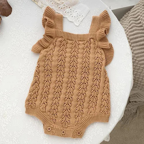 Spring & summer baby girl romper – Sleeveless Knit Jumpsuit