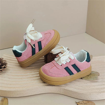 Baby sneakers soft leather kids shoes