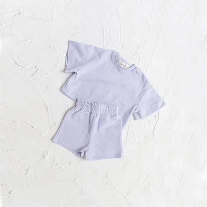 Solid T-shirt & shorts