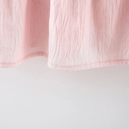 Pink tulip baby girl dress