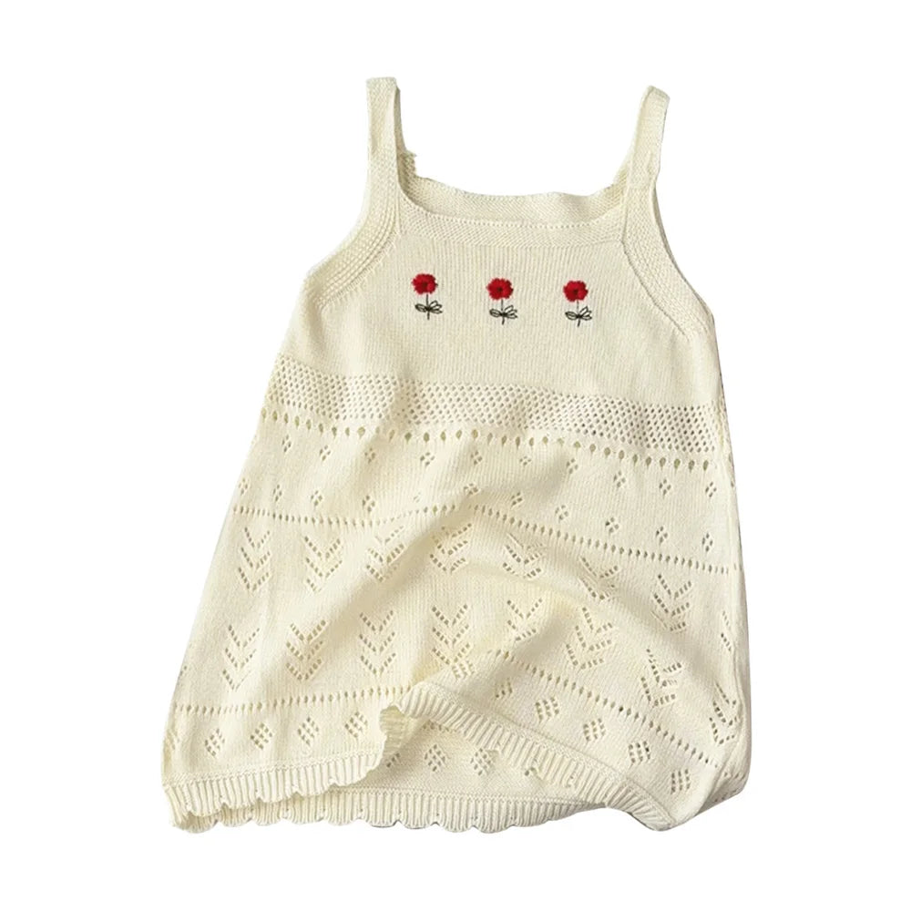 Girls embroidered summer dress