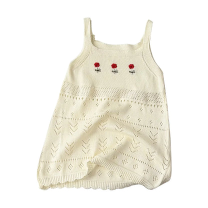 Girls embroidered summer dress