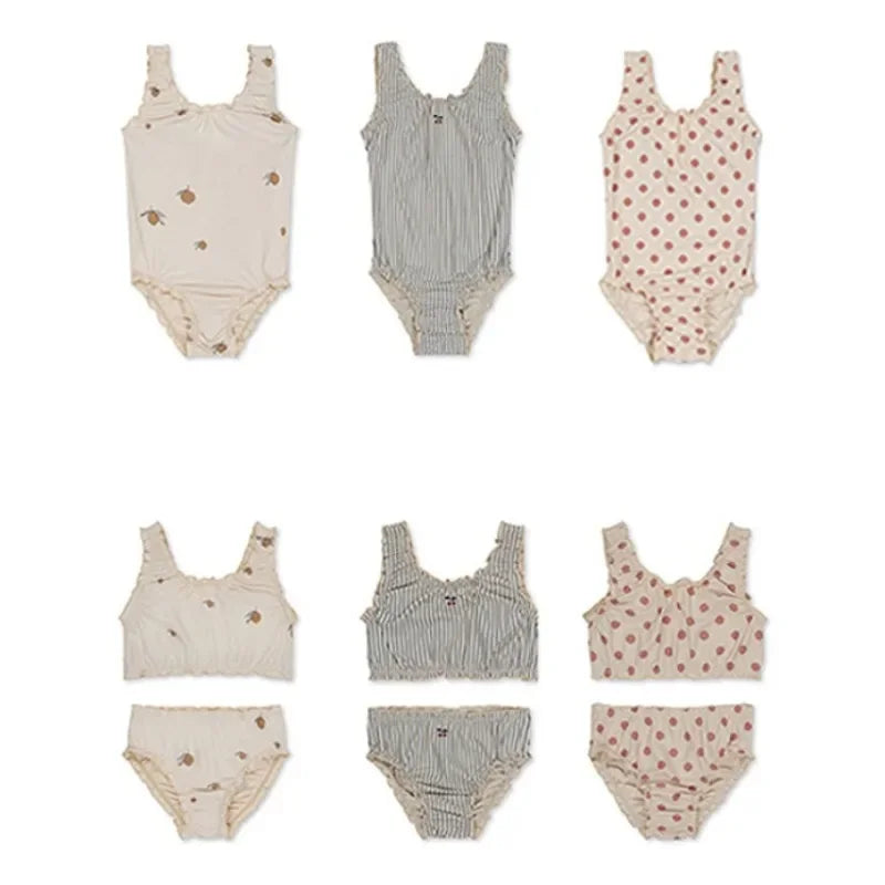 Baby girl sunscreen swimwear  Quick-Dry bikini & one-piece sets