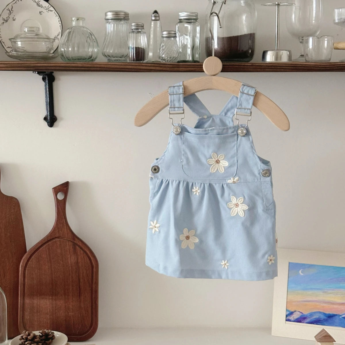 Loose summer overalls with pockets