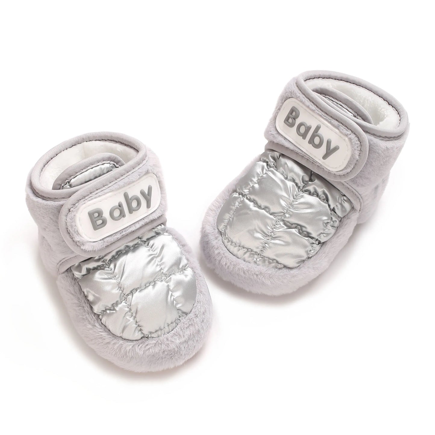 Soft Soled Newborn Baby Cotton Boots – Warm Velvet-Lined Winter Shoes