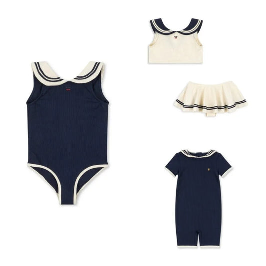 Baby & kids swimwear  Navy style one-Piece & bikini sets