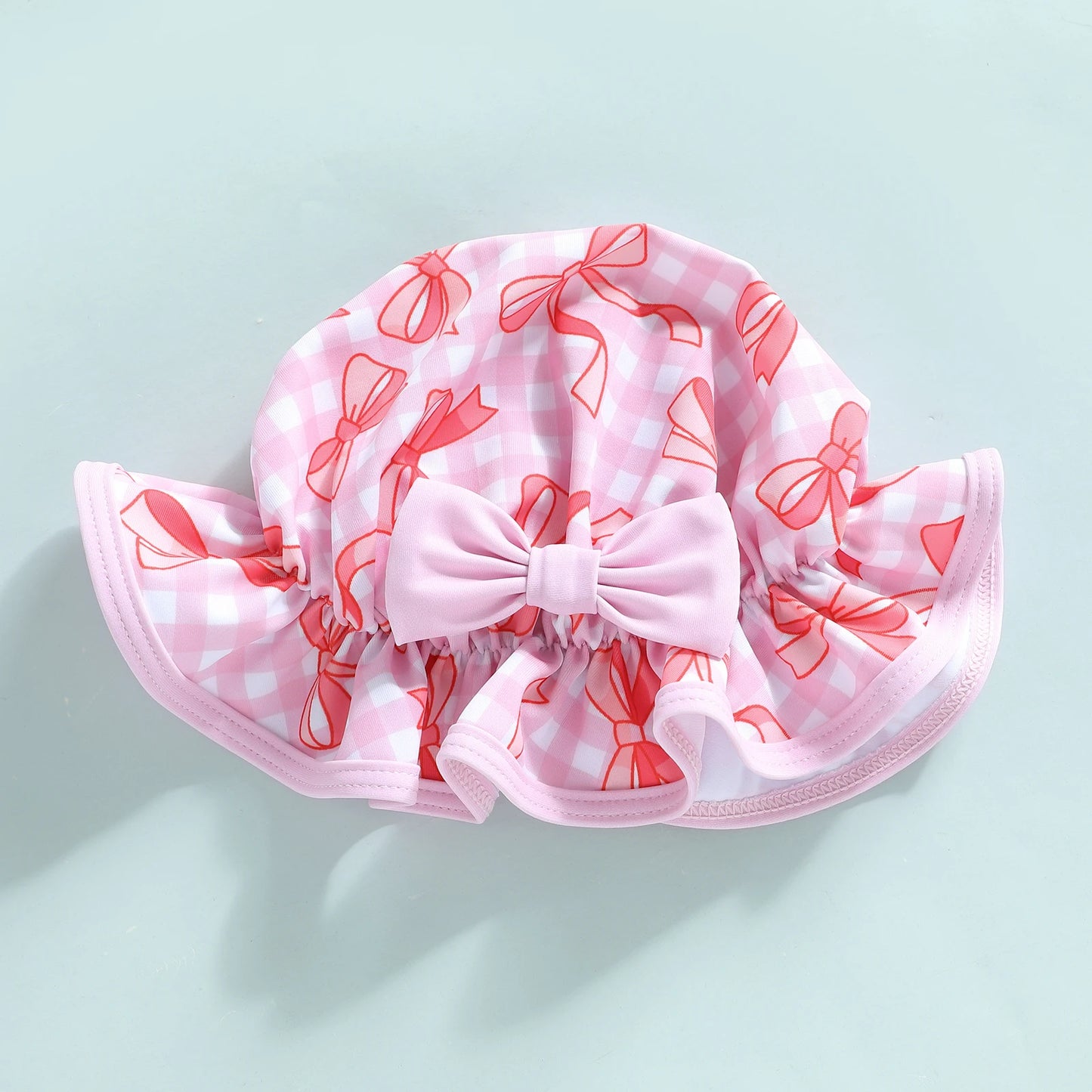 3-Piece bow swimwear with ruffle details